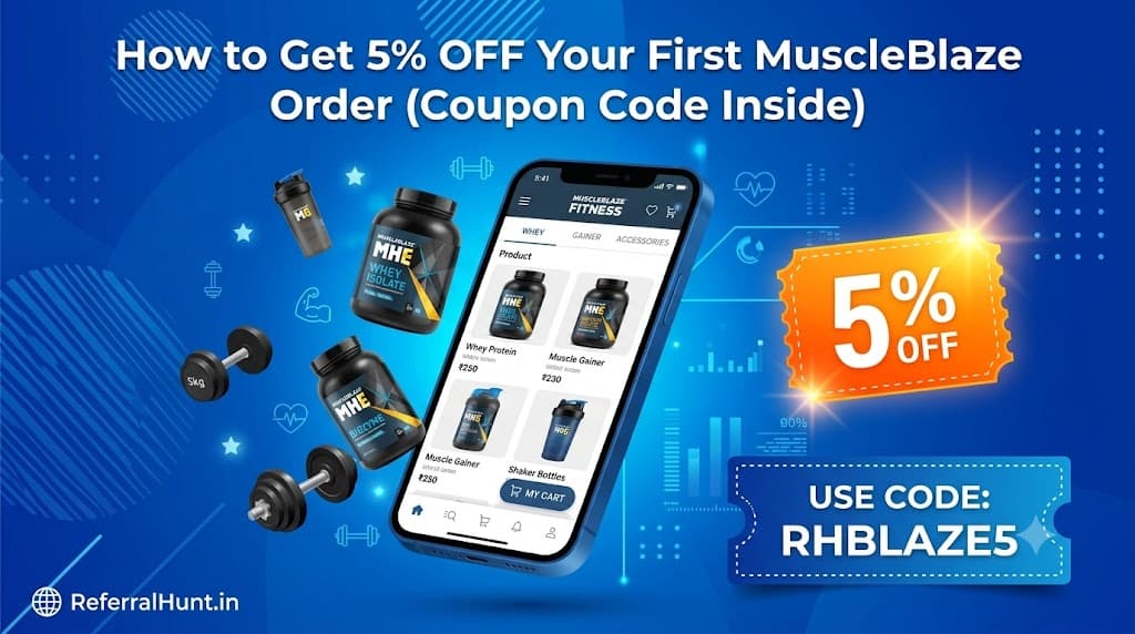 How to Get 5% OFF Your First MuscleBlaze Order (Coupon Code Inside)